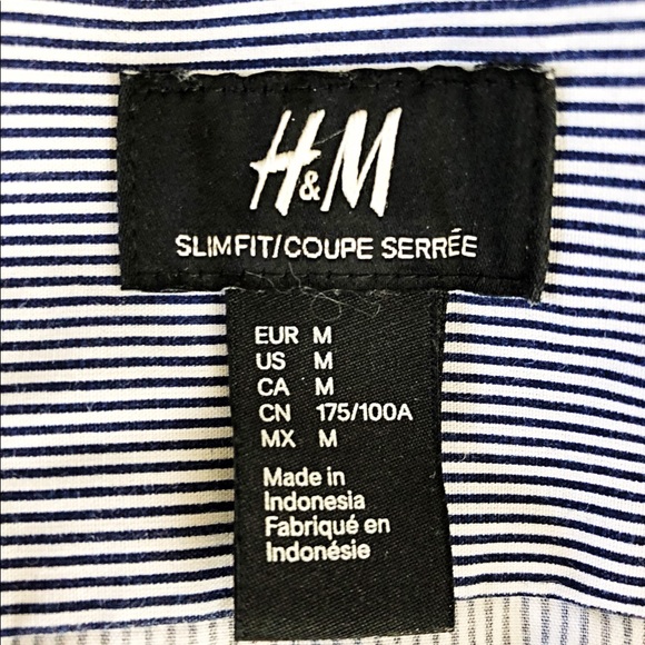 H&M - Slim Fit Stripes Shirt - Picture 5 of 6